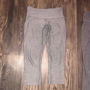 Grey lululemon crops